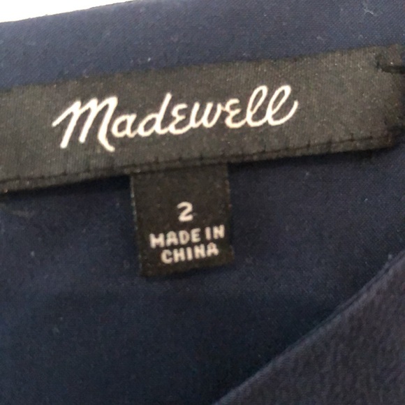 Madewell Silk Ruffle-Hem Dress in Windowpane - Picture 4 of 4